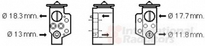 VAN WEZEL 58001311 -  Расширительный клапан, кондиционер
